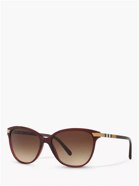 BURBERRY Women's BE4216 Sunglasses Bordeaux/Brown .